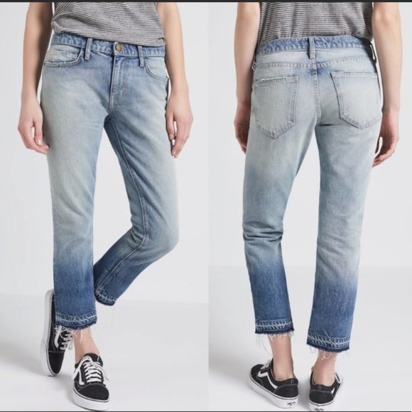 Current Elliott Straight Crop Released Hem Jeans - Picture 1 of 9